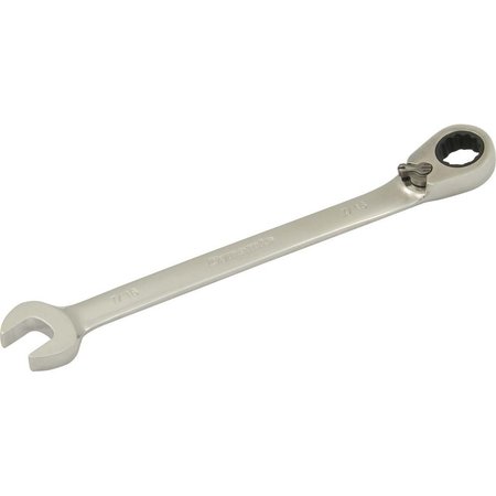 DYNAMIC Tools 7/16" Reversible Combination Ratcheting Wrench D076014
